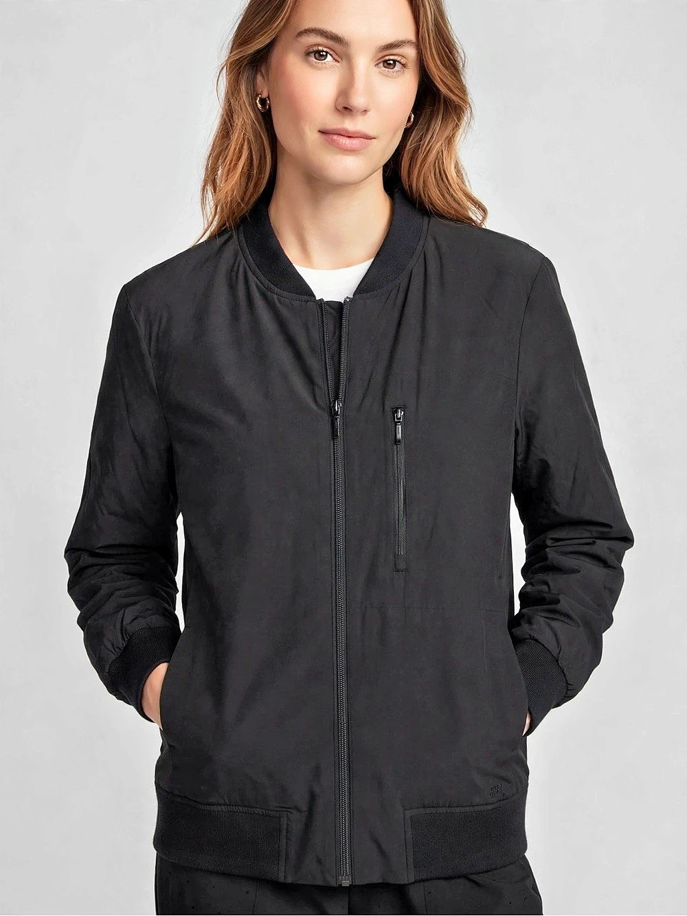 Banana Republic Packable Bomber Jacket Women's Black Bomber Jacket Size Large